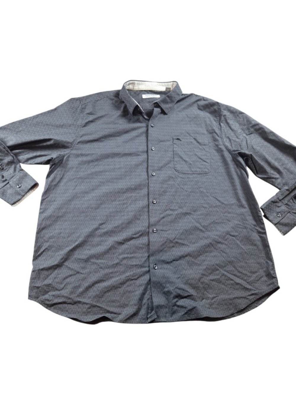 Tommy Bahama Shirt Men 2XL Sarasota Geometric Button Down Long Sleeve